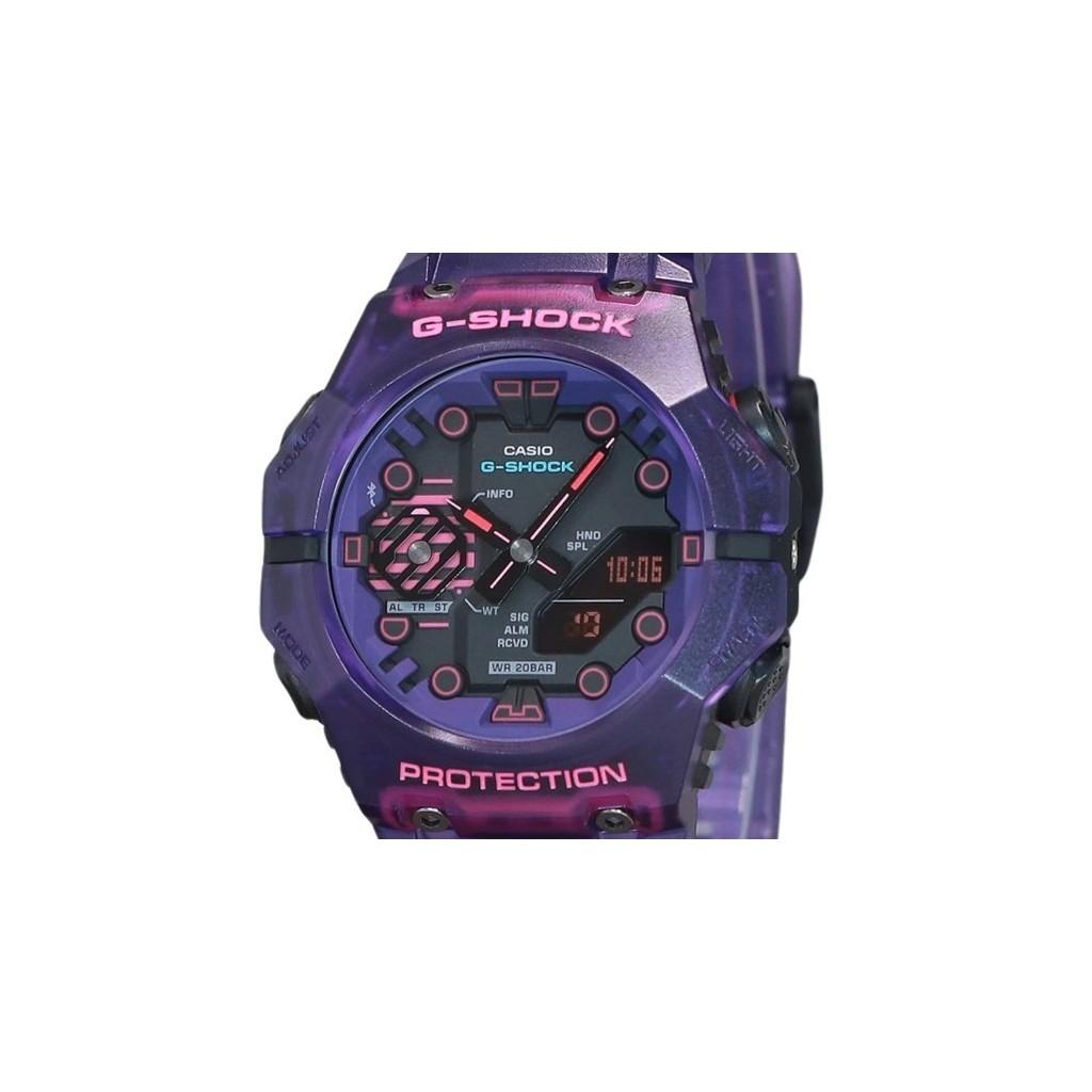 Casio G-Shock Cyberspace Analogique Numérique Smartphone Link Bluetooth Cadran Noir Quartz GA-B001CBRS-6A 200M Montre pour Homme