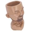 Face Planter Pot with Drainage Hole Man Face Flower Pot Head Planter Muscular Man Flower Pot for Living Room Hallway