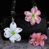 Portachiavi Fiori di Giglio Simulati Ciondoli per Telefono Portachiavi Elegante con Ciondolo Fiore Decorazione da Appendere alla Borsa per Gioielli da Donna Regalo