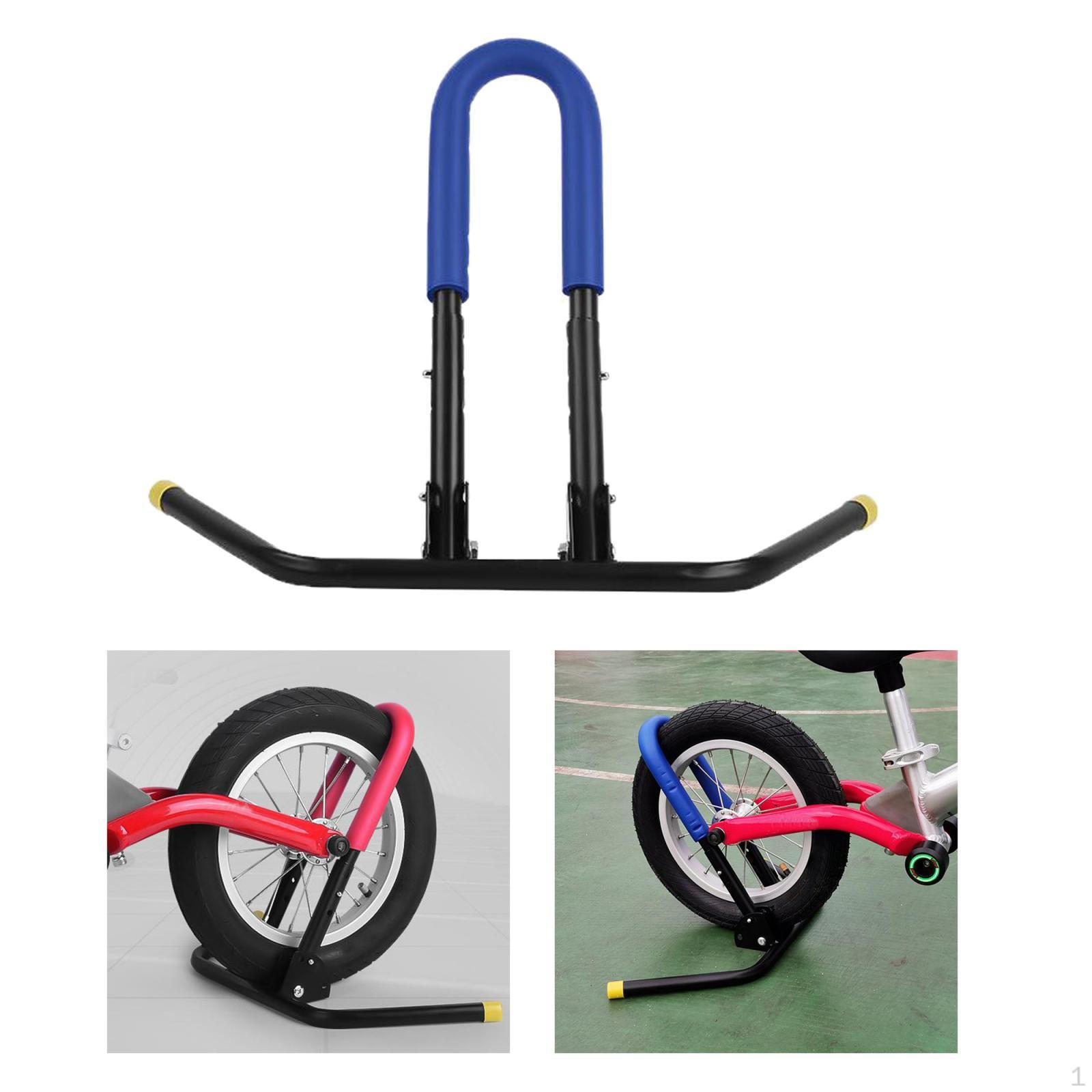 

Bike Bicycle Floor Type Parking Rack Stand, Bikes Garage Storage Support Holder, Portable & Foldable синій