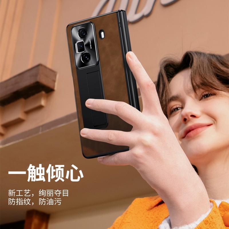 Premium Leather-Style Flip Case Honor Magic V3 Foldable Phone Full Coverage Shockproof Business Cover With Stand Function