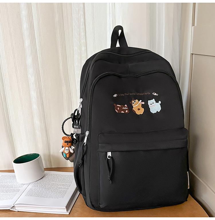 School Bag New High-Value Japanese Ins Fresh Sweet Cute Cartoon Backpack for Middle and High School Students Simple and Lightweight Backpack