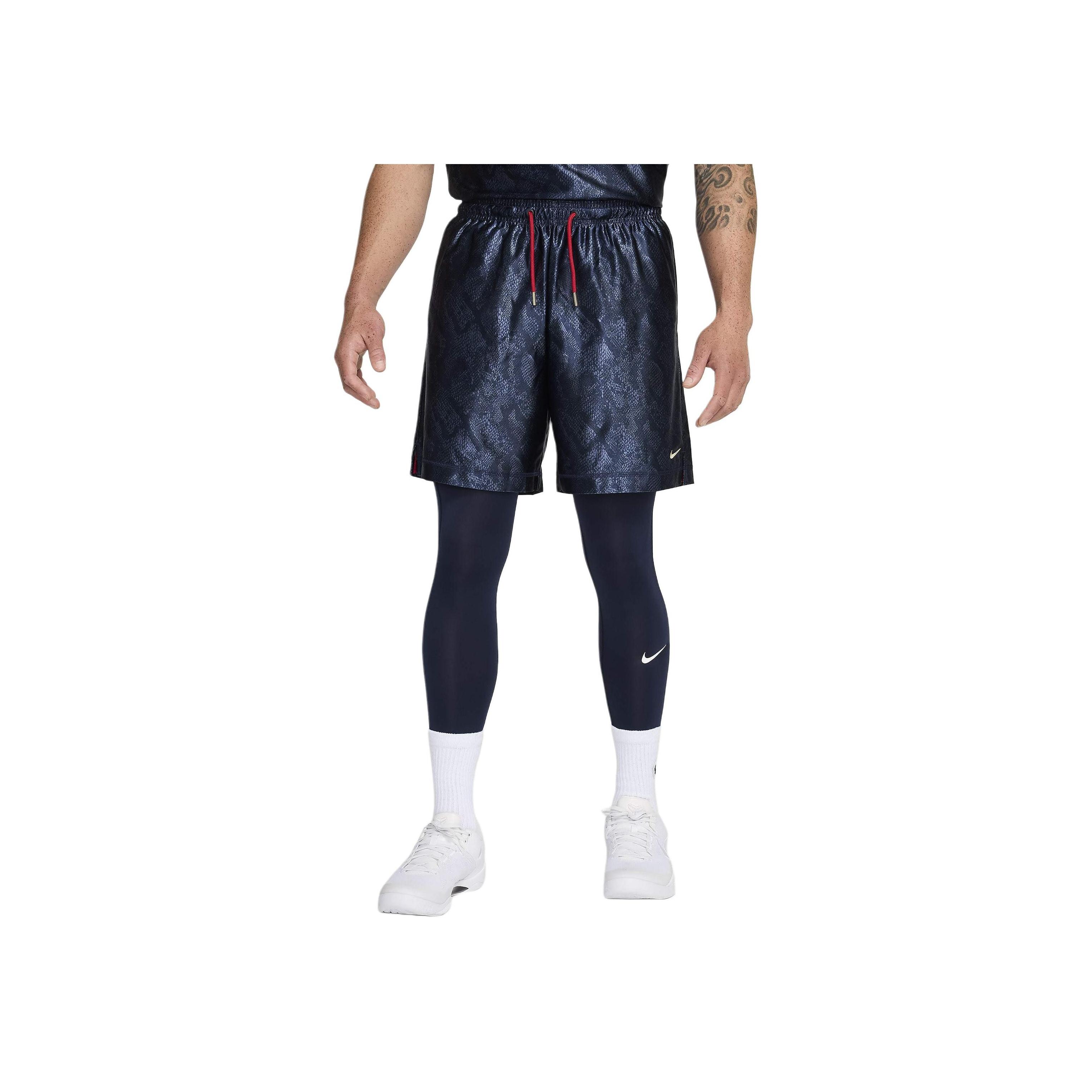 

Nike Шорты для баскетбола Kobe Dri-FIT Standard Issue двусторонние, темно-обсидиановые/красные/золотые, мужские, синие, FZ0932-475 2XL