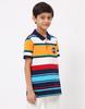 MONTE CARLO Boys Yellow & Blue Collar Neck T-Shirt