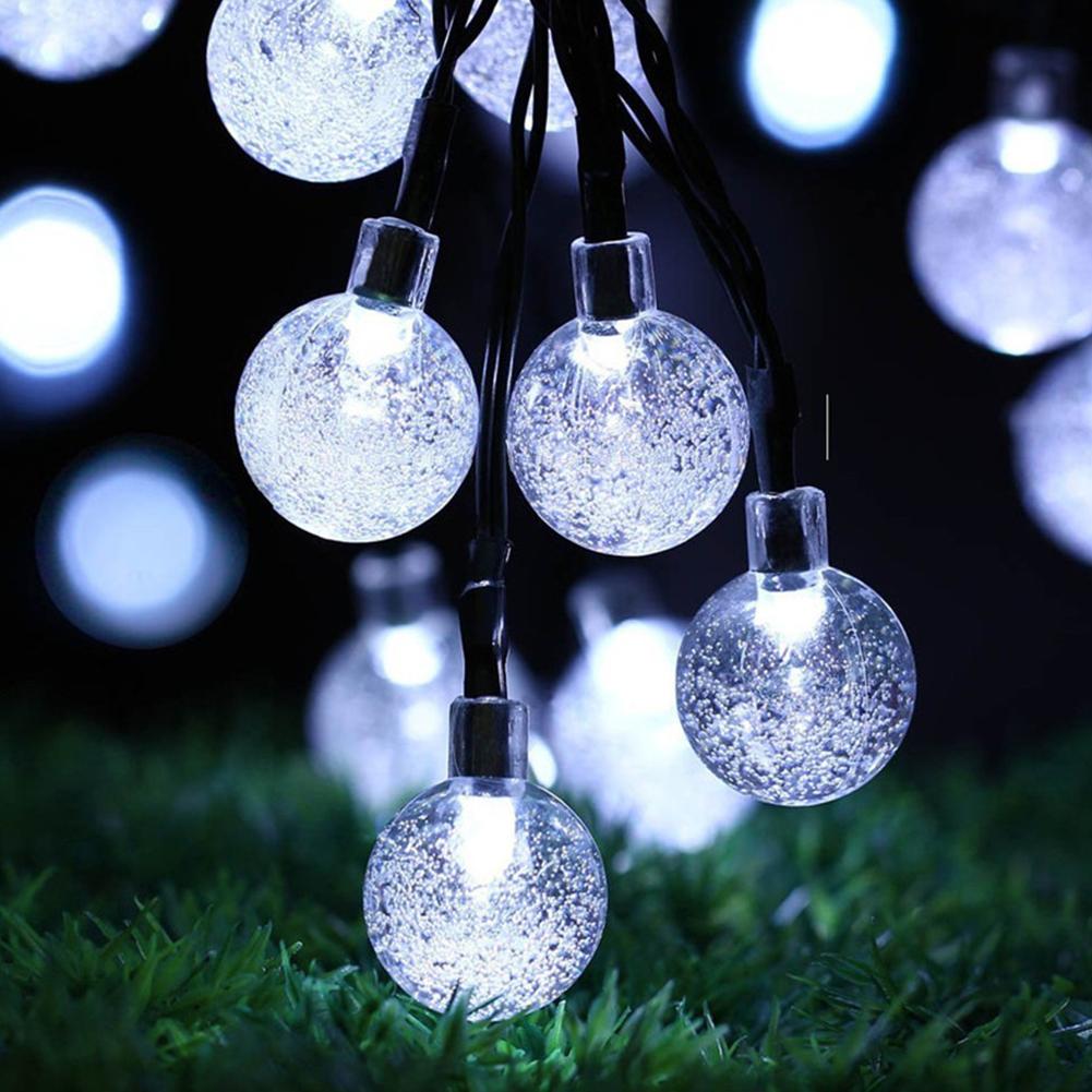 6.5M 30LED Solar-powered Bubble String Lights Night Light Garden Home Party Bar Decoration