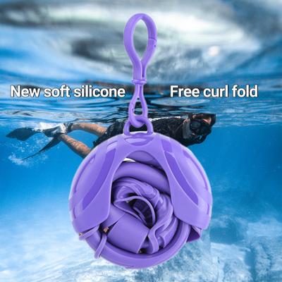 Snorkel Tube Collapsible Ergonomic Mouthpiece Comfortable To Use Quick Release High Stability Oxygen