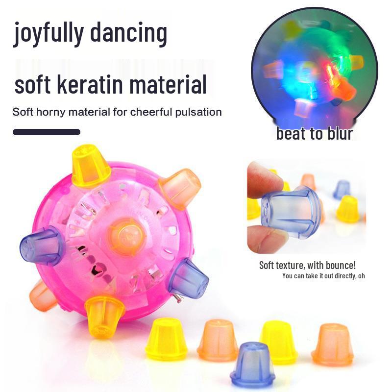 Children's Luminous Flashing Bouncy Ball with Sound Effects - Hot Selling Night Market Toy