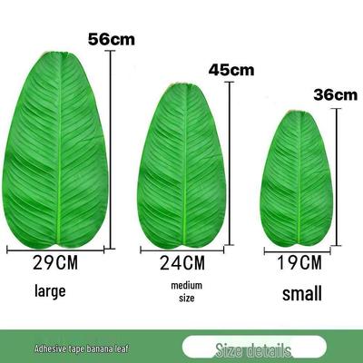 Artificial Banana Leaf Plate Decoration for Restaurant and Hotel Decor