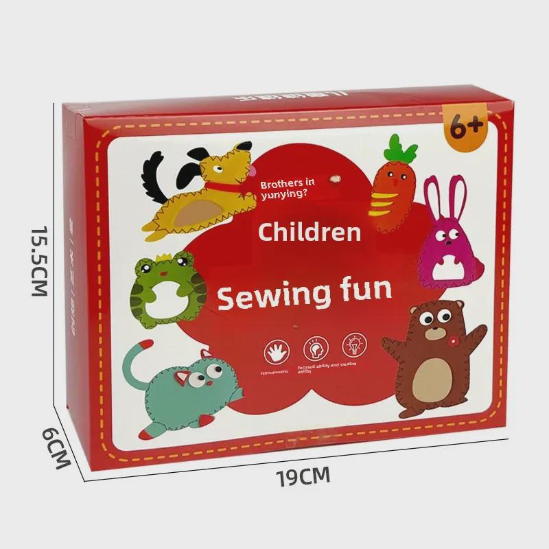 Cross-Border Kids' DIY Sewing Kit: Handmade Creative Doll Pendant - Fun Educational Toy Gift.