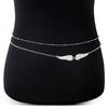 Beads Wings Waist Chain Metal Bikini Belly Belt Gift Double Layer Wings Body Chain  Party