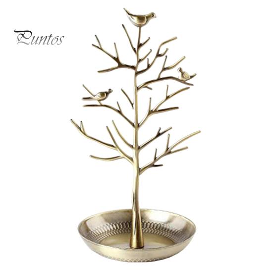 

Винтажная подставка для украшений в виде птиц, деревьев, безделушек, ключей, сережек, ожерелий, колец, браслетов, ювелирных изделий, аксессуаров, подставка-органайзер, металлическая стойка для хранения циан