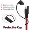 3.3FT/1M SAE to SAE Extension Cable with Switch SAE Extension Cord 2Pin Quick Connect 16AWG Heavy Duty Wire Harness