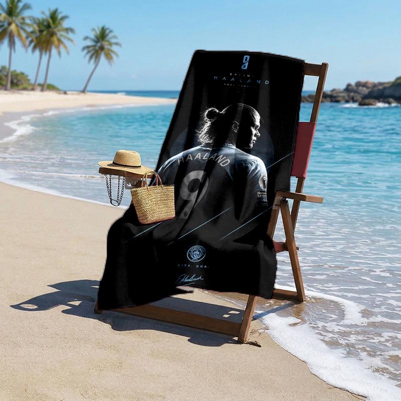 Haaland Fashion Beach Towel: Ideal for Summer Adventures Soft, absorbent and quick drying suitable for swimming and bathing