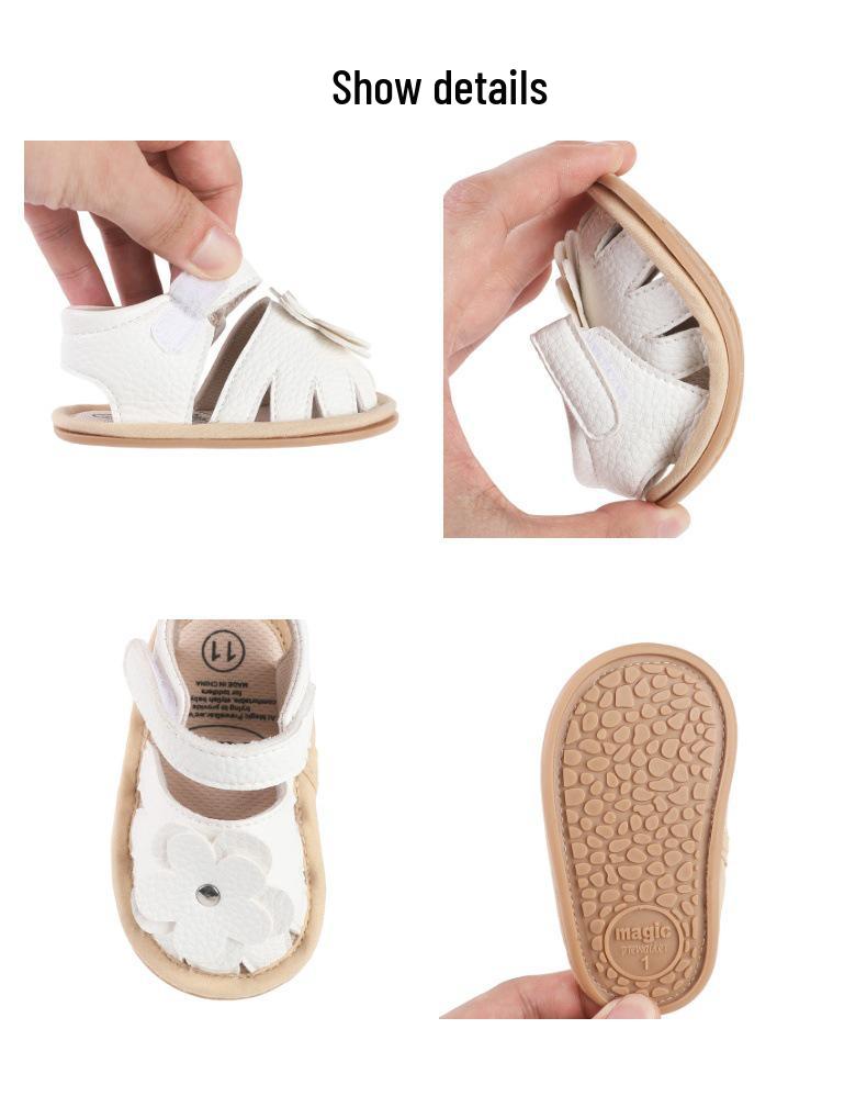 Soft Sole Summer Sandals for 0-1 Year Old Baby Girls