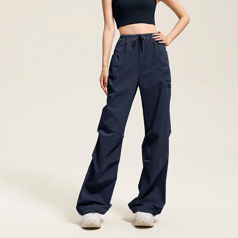 Women's 2024 Autumn Loose Cargo Drawstring Pants - Casual Sporty Outdoor Hiking Wear