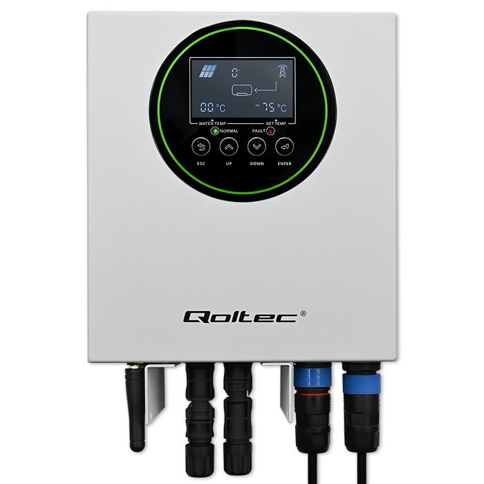 Qoltec Inwerter Przetwornica Solarna Do Grzania Wody Eco Solar Boost | Mppt | Bypass | Lcd | 3Kw/4Kw | Wi-Fi