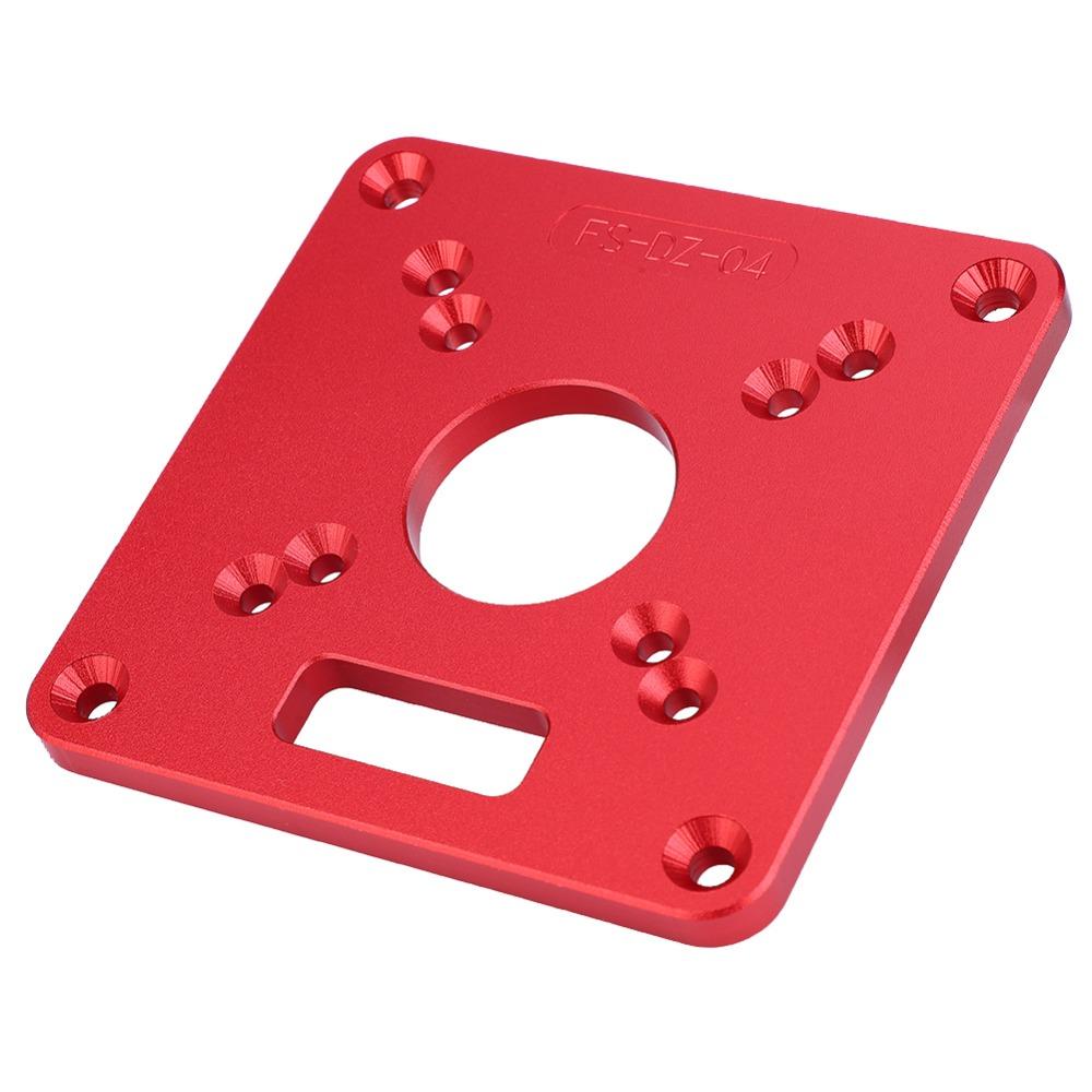 Anodic Oxidation Router Table Insert Plate Aluminum Alloy Woodworking Router Plate  DIY Woodworking