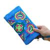 Women Ethnic Handmade Embroidered Wristlet Clutch Bag Zipper Purse Long Wallet