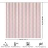 Pink Checkered Shower Curtain Waterproof Bath Rug Decorative Liner For Bathtub Home Bathroom Decoration Pink White 180 X 245Cm (