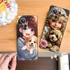 Girl Dog Puppy Matte TPU Mobile Phone Case for Realme GT 8 Neo Pro C75 73 71 C67 65 C55 53 C35 31 C20 15 Colorful Cover