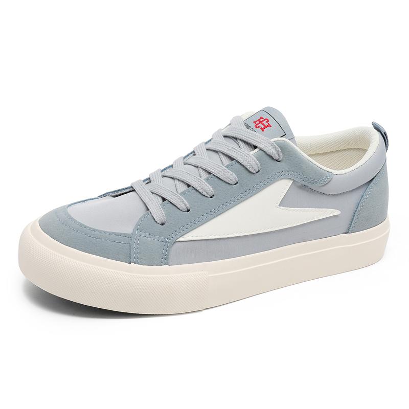 Fashion 2025 Men's Canvas Flat Shoes Casual Vulcanizing Breathable Thick-soled Youth Cricket Student Trend Board Comfort Skateboard Shoe