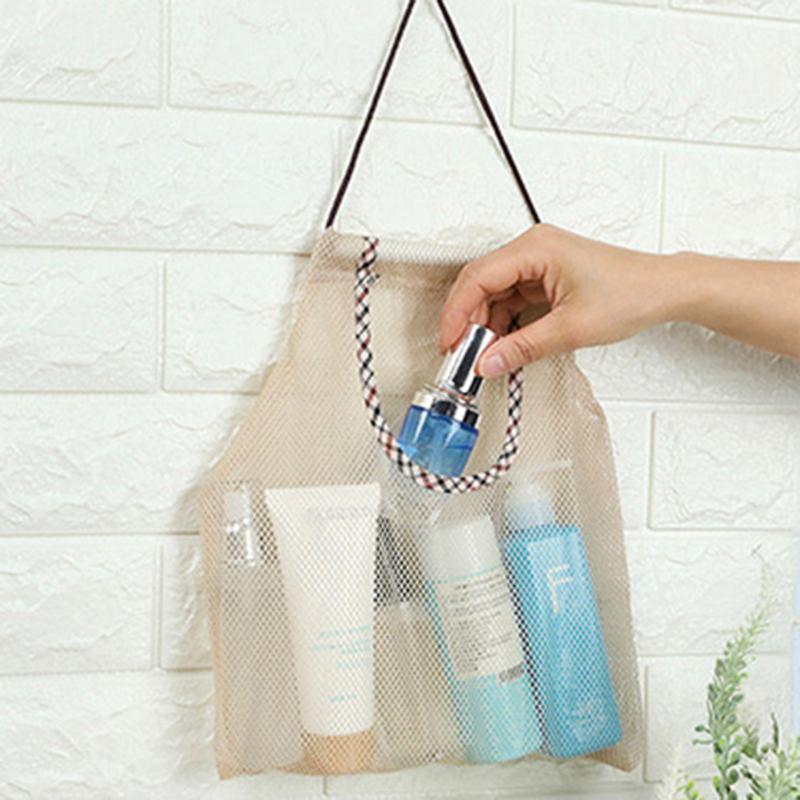 Bathroom Hollow Hanging Bag Kitchen Garlic Hanging Mesh Bag Storage Bag Wall Hanging Fruit Storage Bag