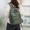 Einfarbiger Rucksack Große Kapazität Leichte Schultasche für Studenten Pendler Reise Rucksack