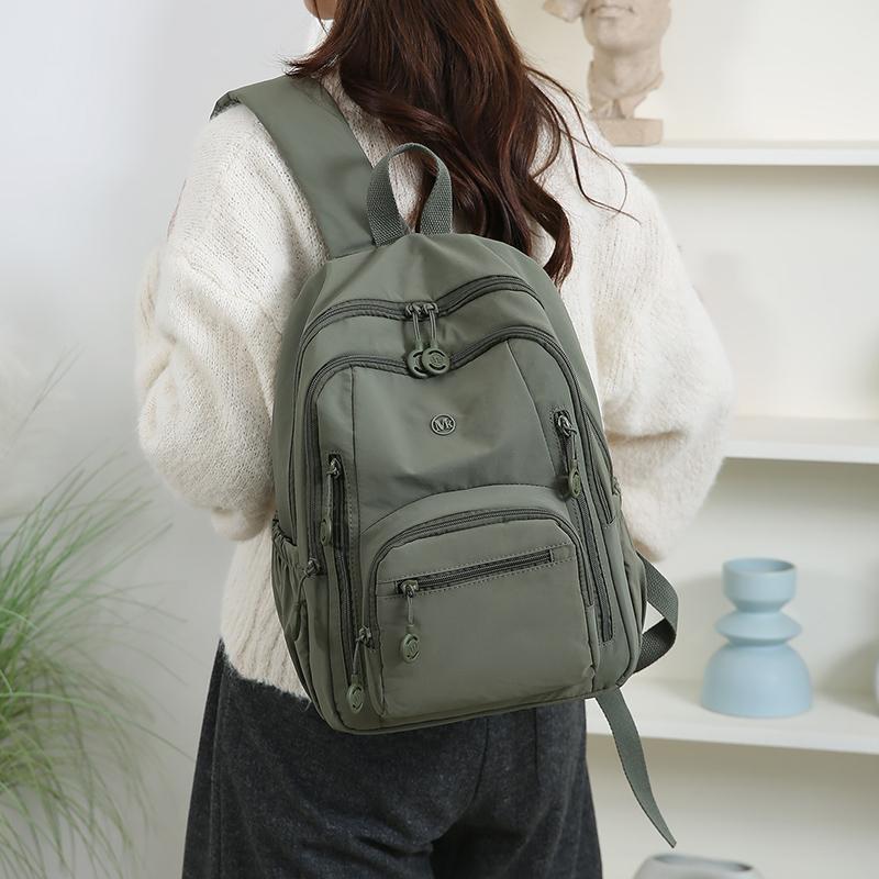Einfarbiger Rucksack Große Kapazität Leichte Schultasche für Studenten Pendler Reise Rucksack