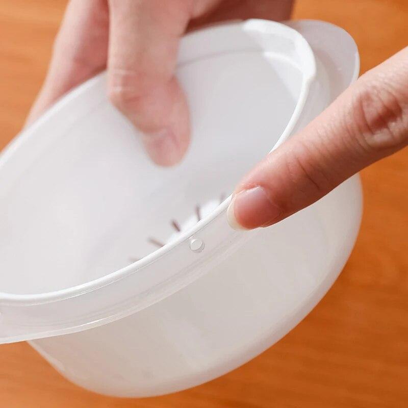 EW Microwave Lunch Box Portable Removable Draining Refrigerator Fresh Box Compact Work People Carry Lunch Box
