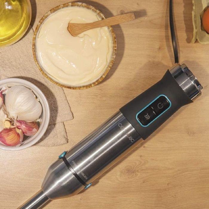 Mixeur plongeant Power TitanBlack 1500 XL - Cecotec - Gris - Compatible lave-vaisselle