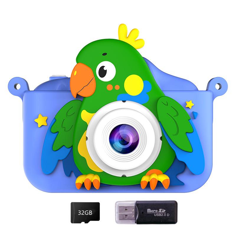 Children's Dual Lens Cartoon Digital Camera with Selfie, Video, Game, and Music Features