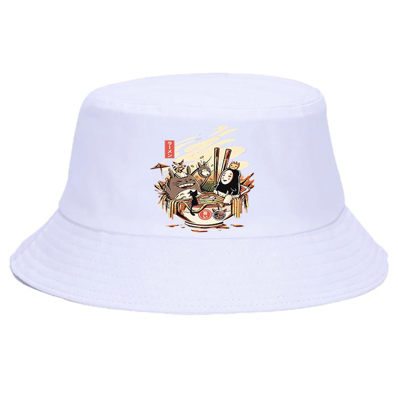 Totoro Studio Ghibli Sommerhut Damen Unisex Ullzang Spirited Away Panama Bob Eimerhut Das Design Flat Visor Anime Fischerhut