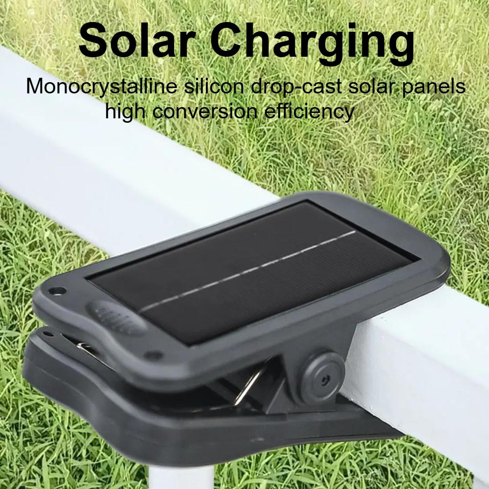 Clip-on LED Solarleuchte Smart Human Induction Outdoor Gartenleuchte Wasserdichte Außenlampe für Zelt Garage Hof Hohe Helligkeit