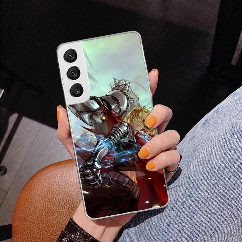 Fullmetal Alchemist Anime Phone Case For Samsung Galaxy S24 S25 Edge S26 Ultra S23 S22 S21 Plus S20 FE + Personalized Print Cove