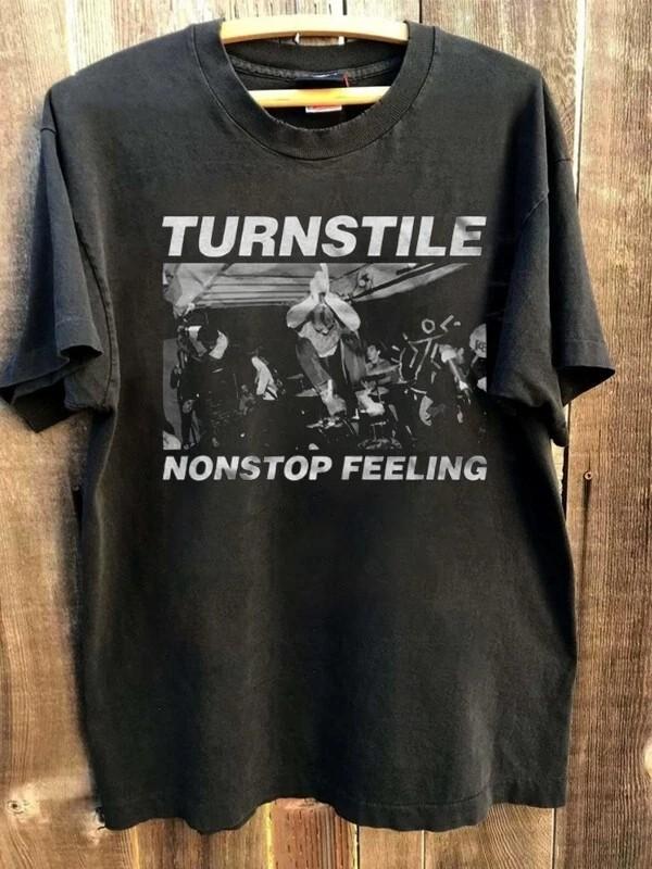 Turnstile Band Tshirt - Nonstop Feeling Tee - Music Band White Unisex Shirt Unisex T-Shirt XXXXL