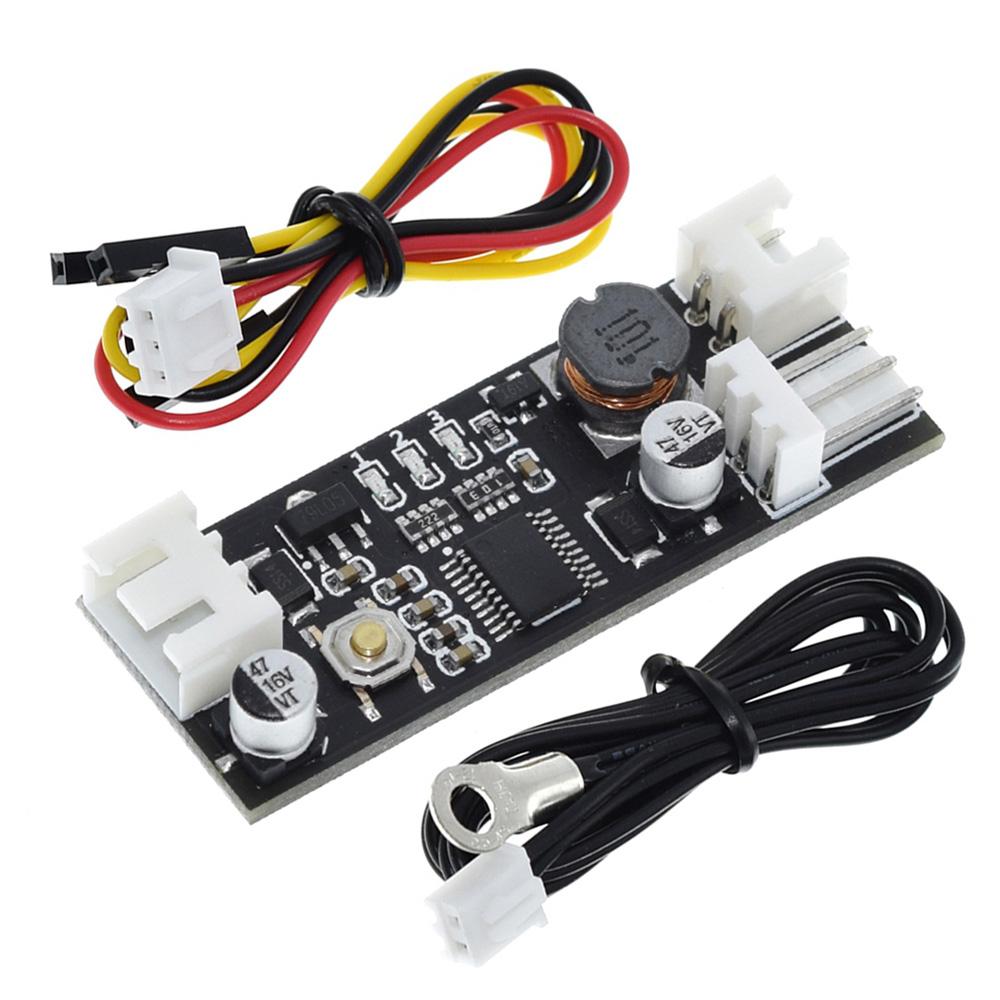 DC12V 0.8A DC PWM 2-3 Wire Fan Temperature Control Speed Controller Chassis Computer Noiseor PC CPU Cooler Fan Alarm STK IC