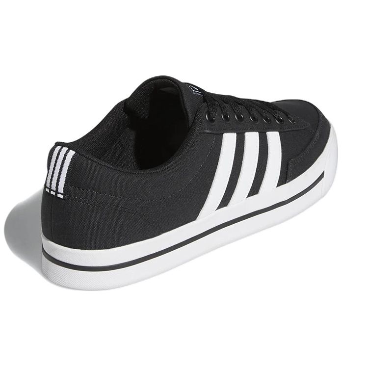adidas Neo Retrovulc Canvas Slip Resistant Durable Low Top Skate Shoes Men Sneakers Black White GW8364