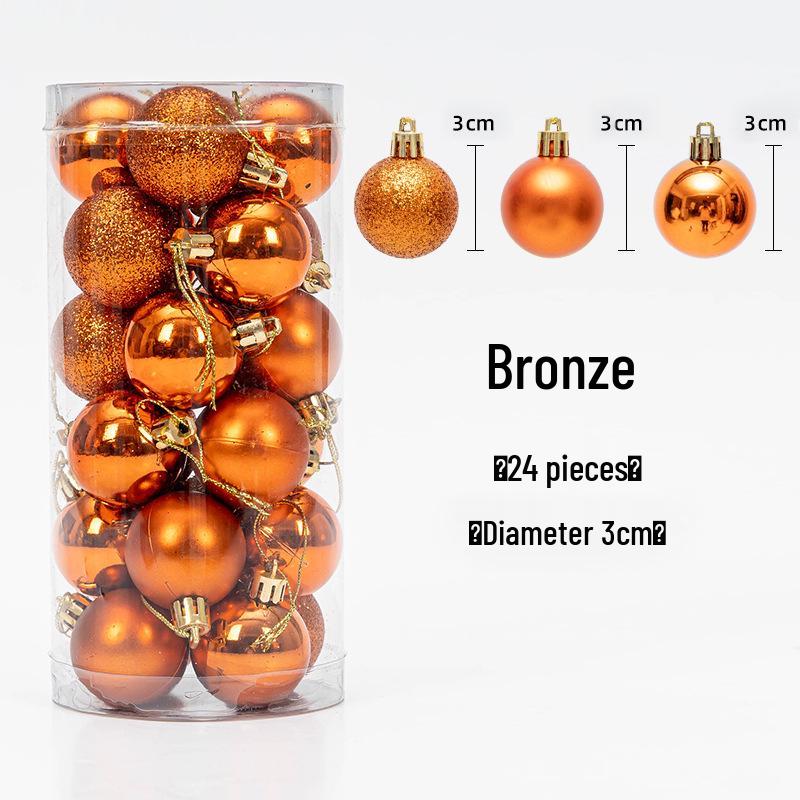 Christmas Tree Hanging Ball Ornaments - Electroplated & Colored Balls for Mall or Bar Ceiling Decoration, Large Bucket Set