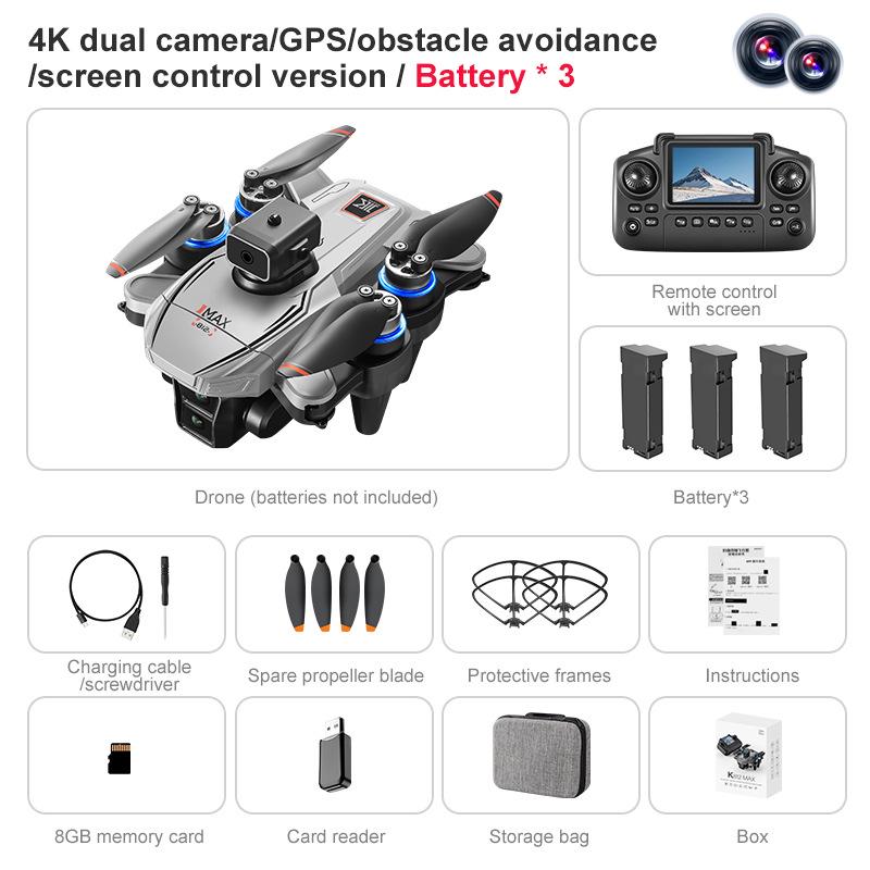 NEW K812MAX Drone: HD Aerial Photography Quadcopter with GPS Positioning & Screen Control