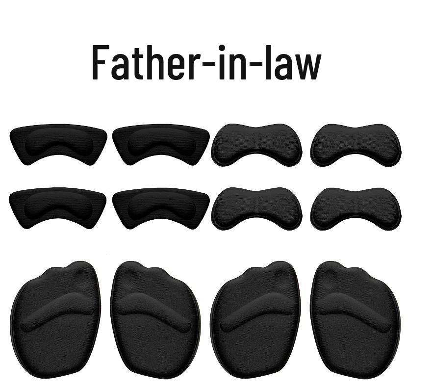 Forefoot Pad & Heel Sticker Set: Anti-Wear, Breathable, Half-Size Cushion with Toe Plug