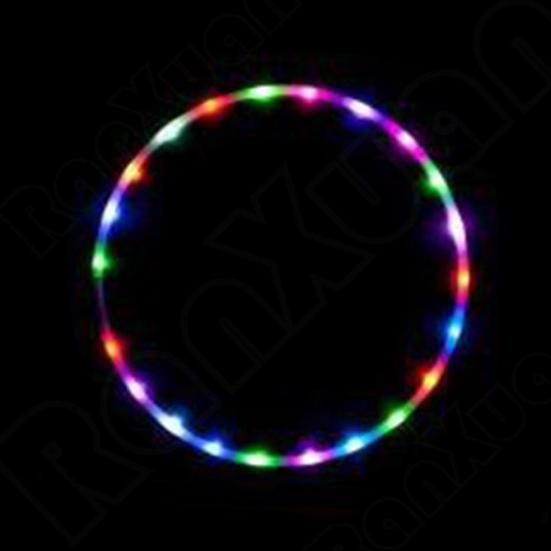 24-LED Buntes Licht 90CM Blinkender Hula Fitness Reifen Sport Abnehmen Werkzeug