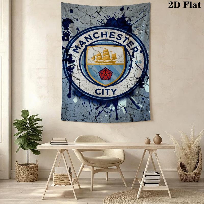 Manchester City Football Club Crest Bedding 1 Duvet Cover 2 Pillowcase Without Core Duvet Cover And Pillowcase Soft And Comfortable