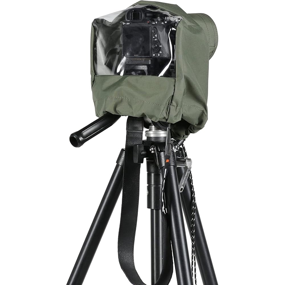 KENKO Camera Rain Cover HT, Medium Size, Water-Repellent and Breathable Material, for Standard Lenses, Navy, KRG-RC01MNV