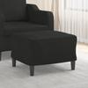 349283 vidaXL Footrest Black 60x50x41 Cm Fabric