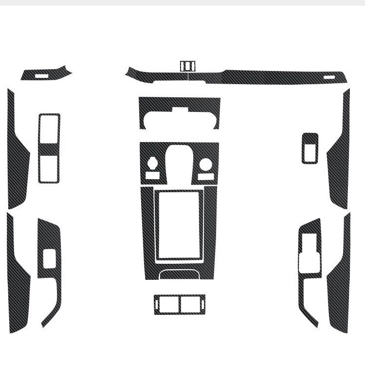 21 Jaguar XFL Custom Interior Carbon Fiber Gear Shift Decals