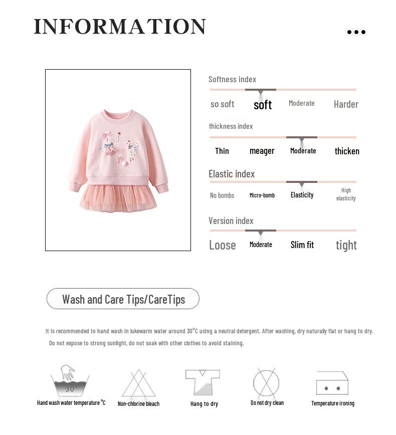 Malwee Mädchen Kapuzen-Gaze-Rock: Herbst/Winter Prinzessinnenkleid mit langen Ärmeln und Rundhalsausschnitt.