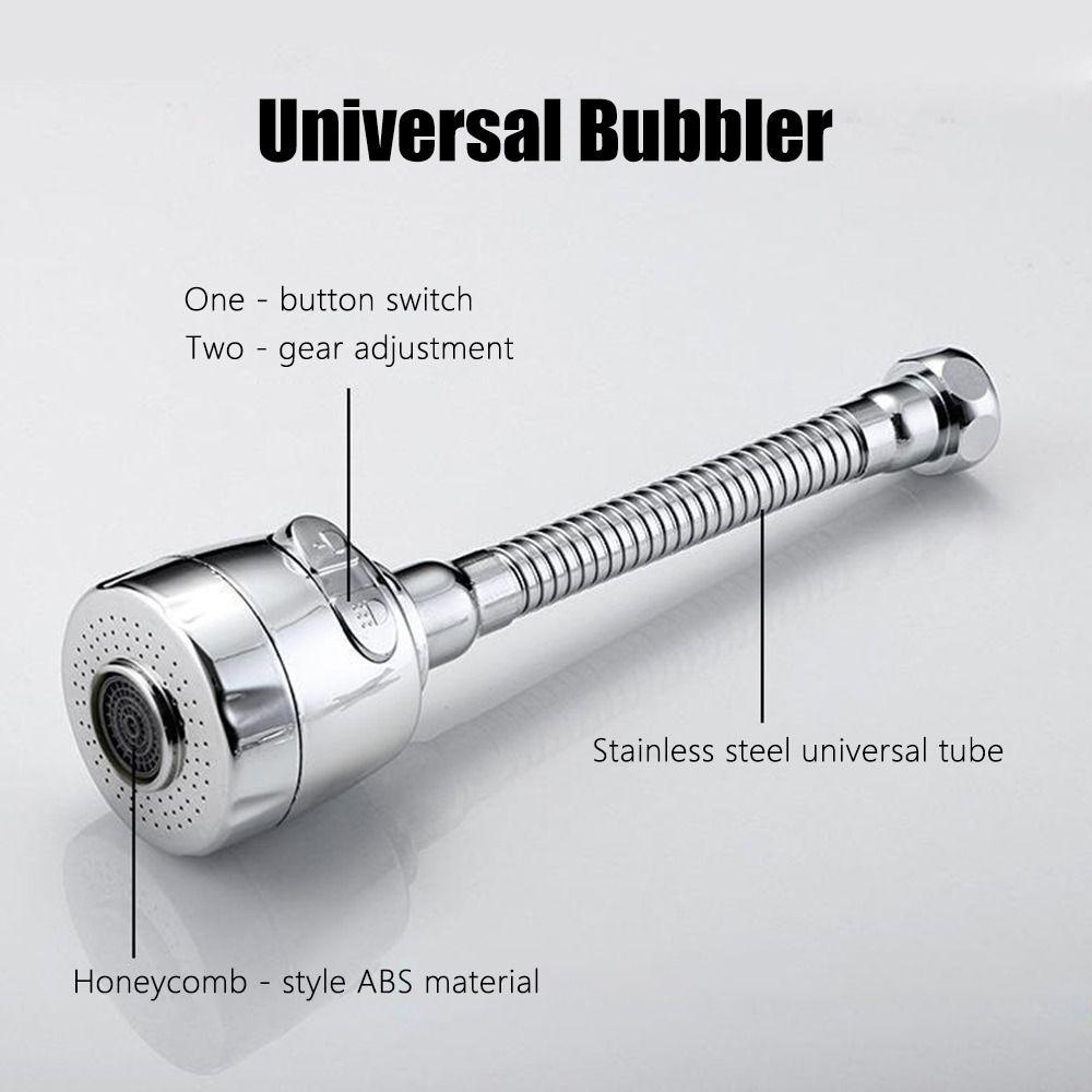 1Pcs Durable Swivel Head Kitchen Faucet Nozzle 360 Rotatable Bent Water Filter Diffuser Faucet Bubbler Water Saving