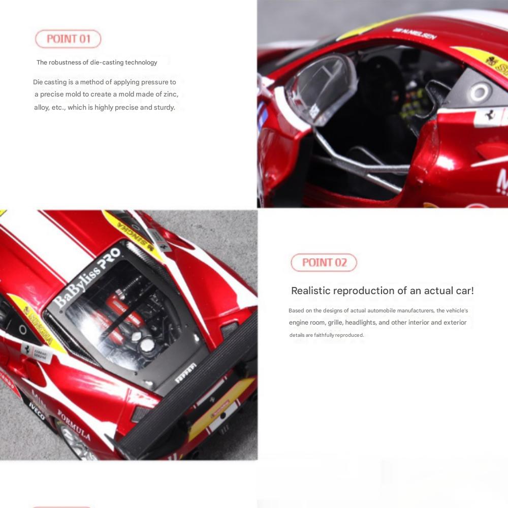 Brago 1:24 Ferrari 488 Challenge Formula Racing 2017 Kovový závodní model