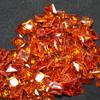 Natural Orange Sapphire Loose Gemstone Square Cut 12 Pcs 5x5 Mm Lot September Birthday Birthstone