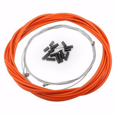 Bike Front Rear Brake Cable Mountain BiCycle Repalcement Brake Cable with Housing Set (Orange)